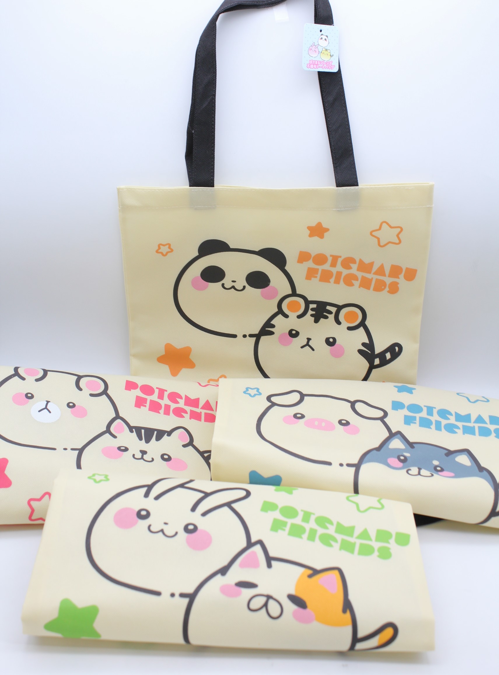 ぽてまるフレンズ不織布トートバッグ