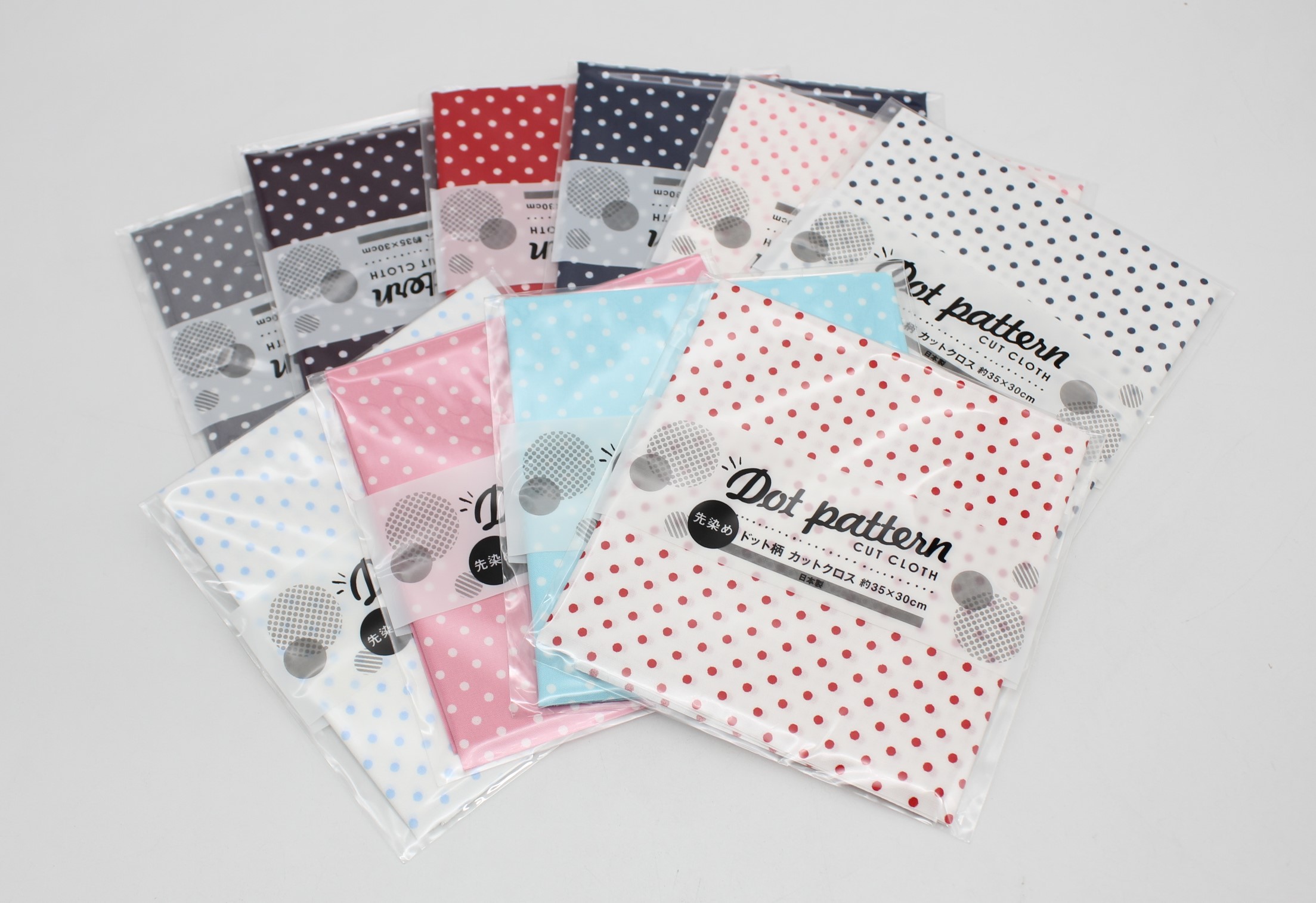 ドット柄カットクロス