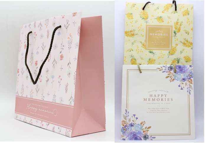 ペーパーバッグ(ｲﾗｽﾄ)　Ｍ　縦