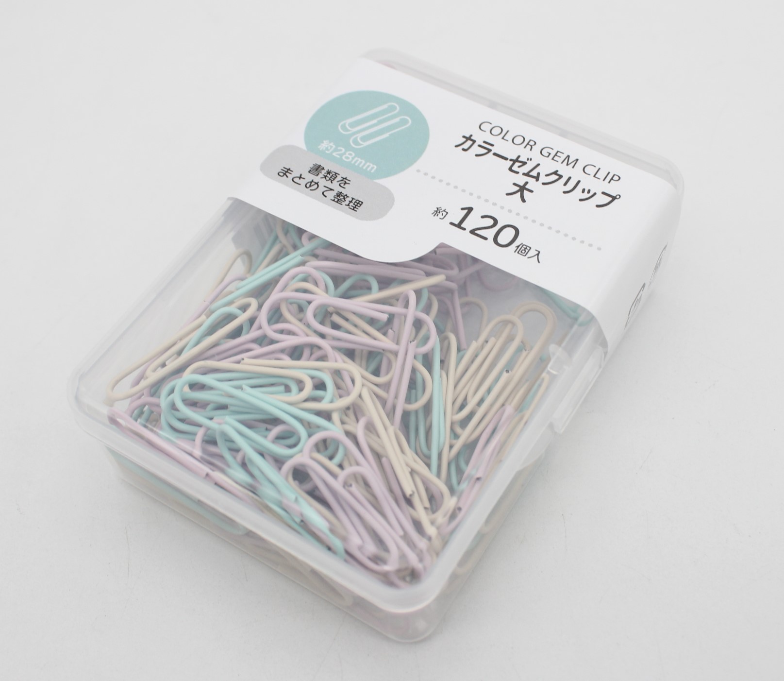 カラーゼムクリップ（大）28mm　約120P