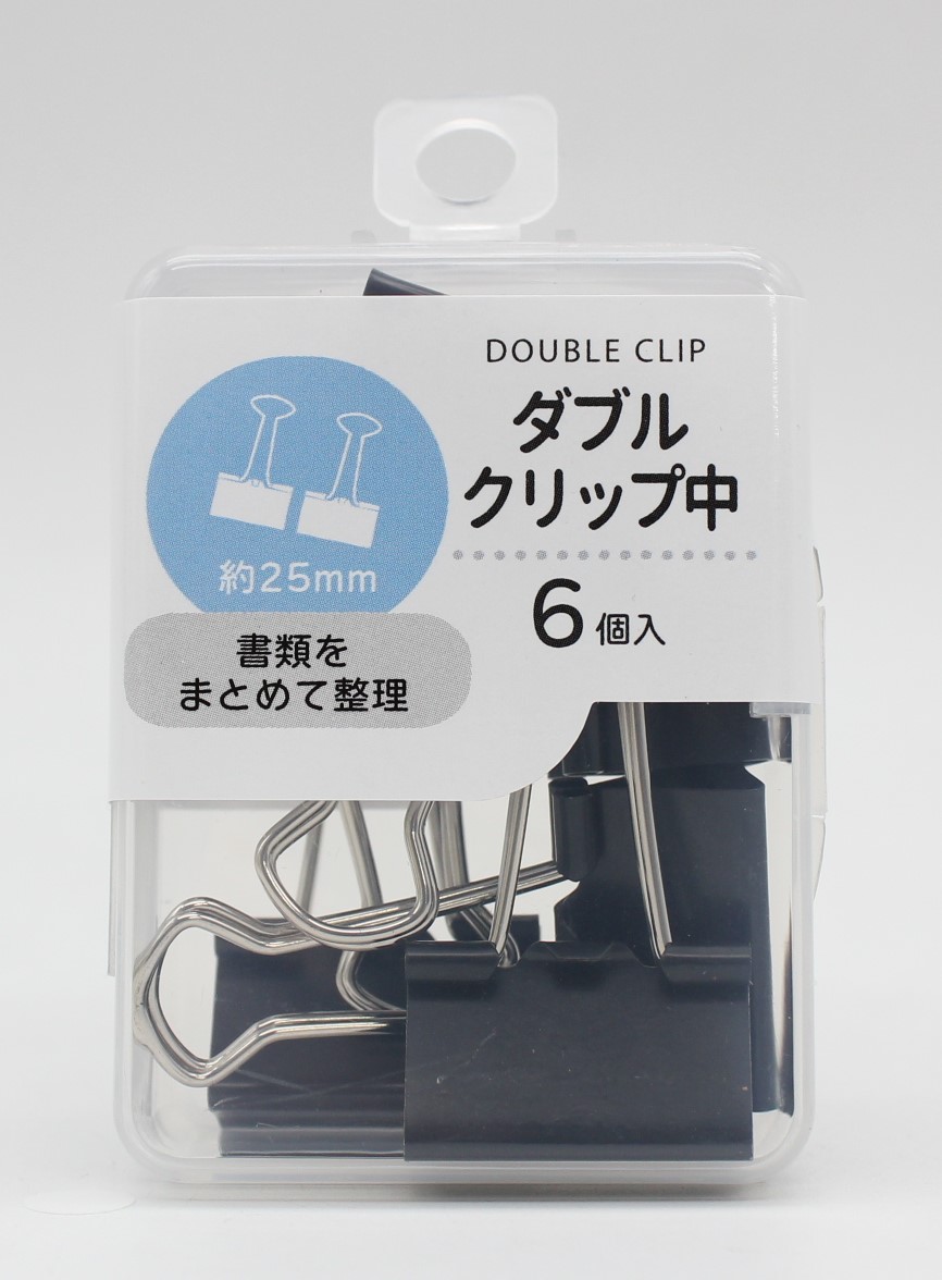 ﾀﾞﾌﾞﾙｸﾘｯﾌﾟ　中　25mm　(6個入)