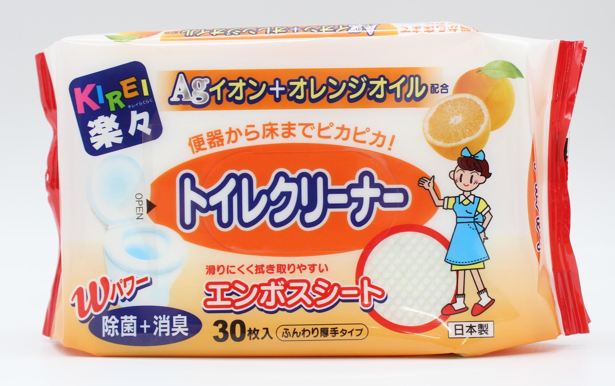 KIREI 楽々Ag+Orﾄｲﾚｸﾘｰﾅｰ 30枚