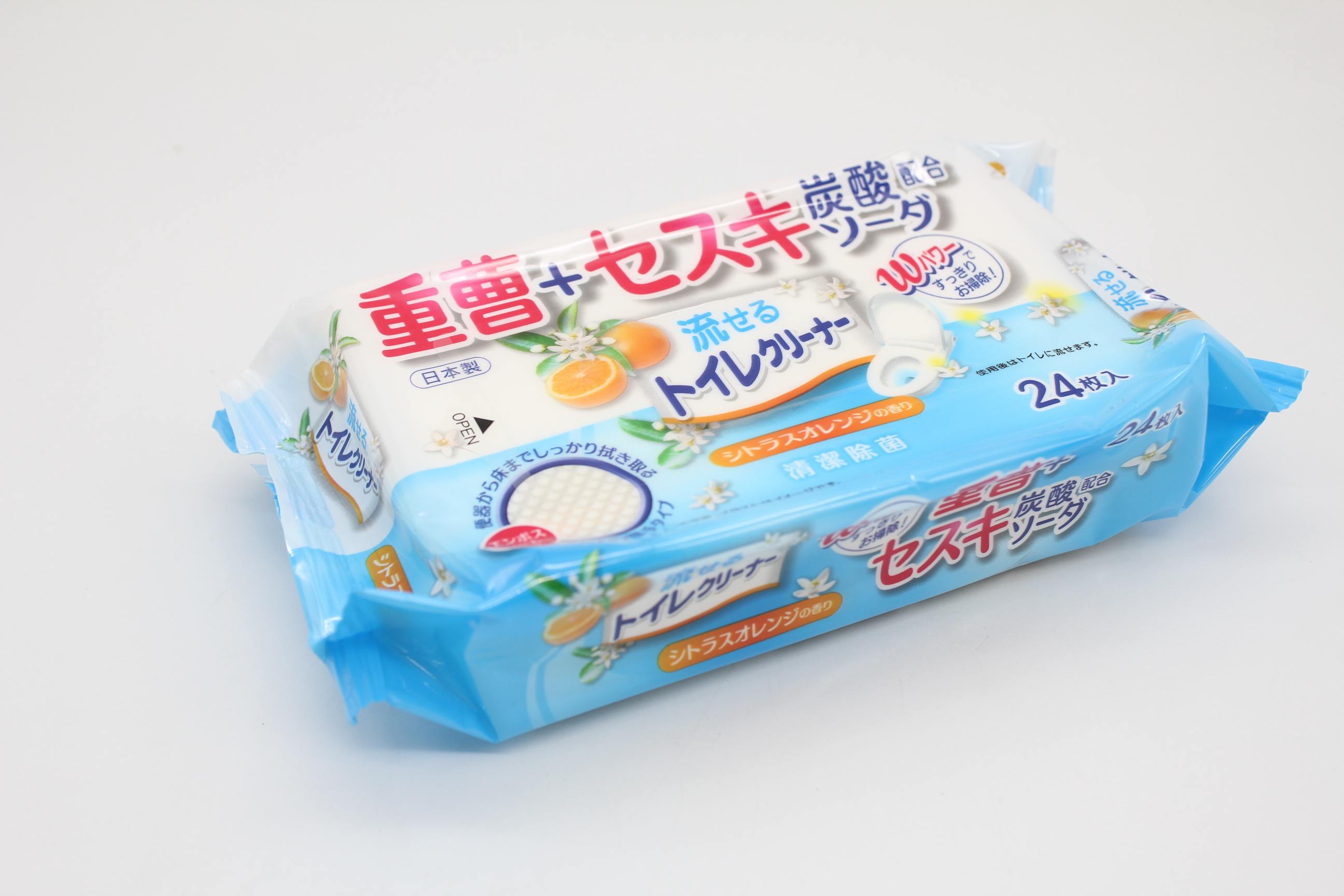 KIREI 楽々流せる重曹ｾｽｷﾄｲﾚｸﾘｰﾅｰ 24枚