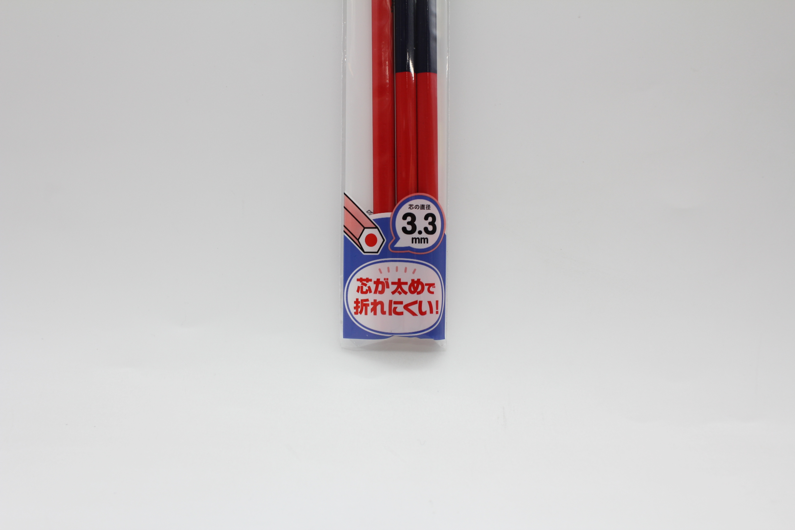 赤/赤青えんぴつ　3本セット