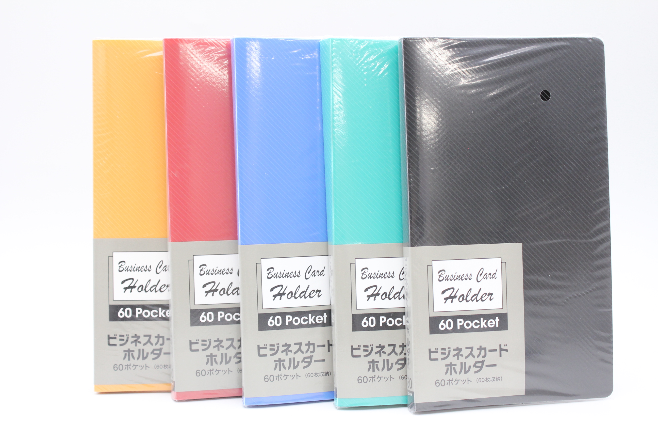 黒台紙ビジネスカードホルダー60Ｐ