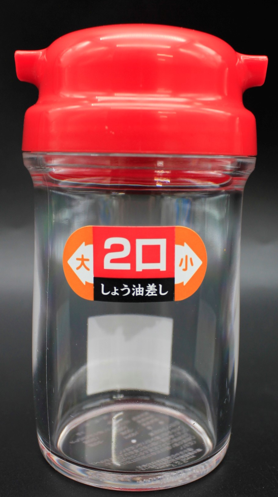 ２口しょう油差し　レッド