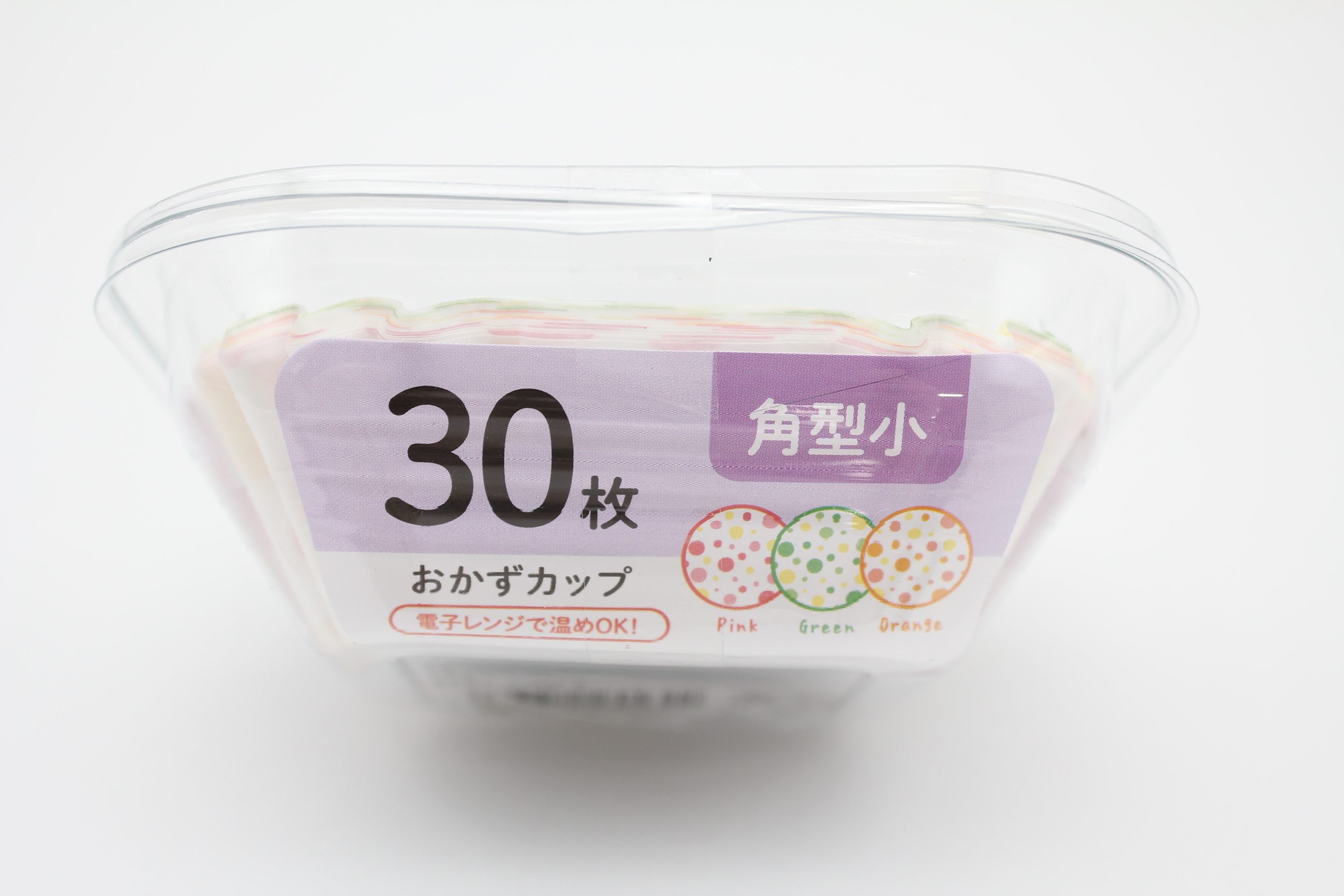 おかずカップドット柄　角型小30枚入