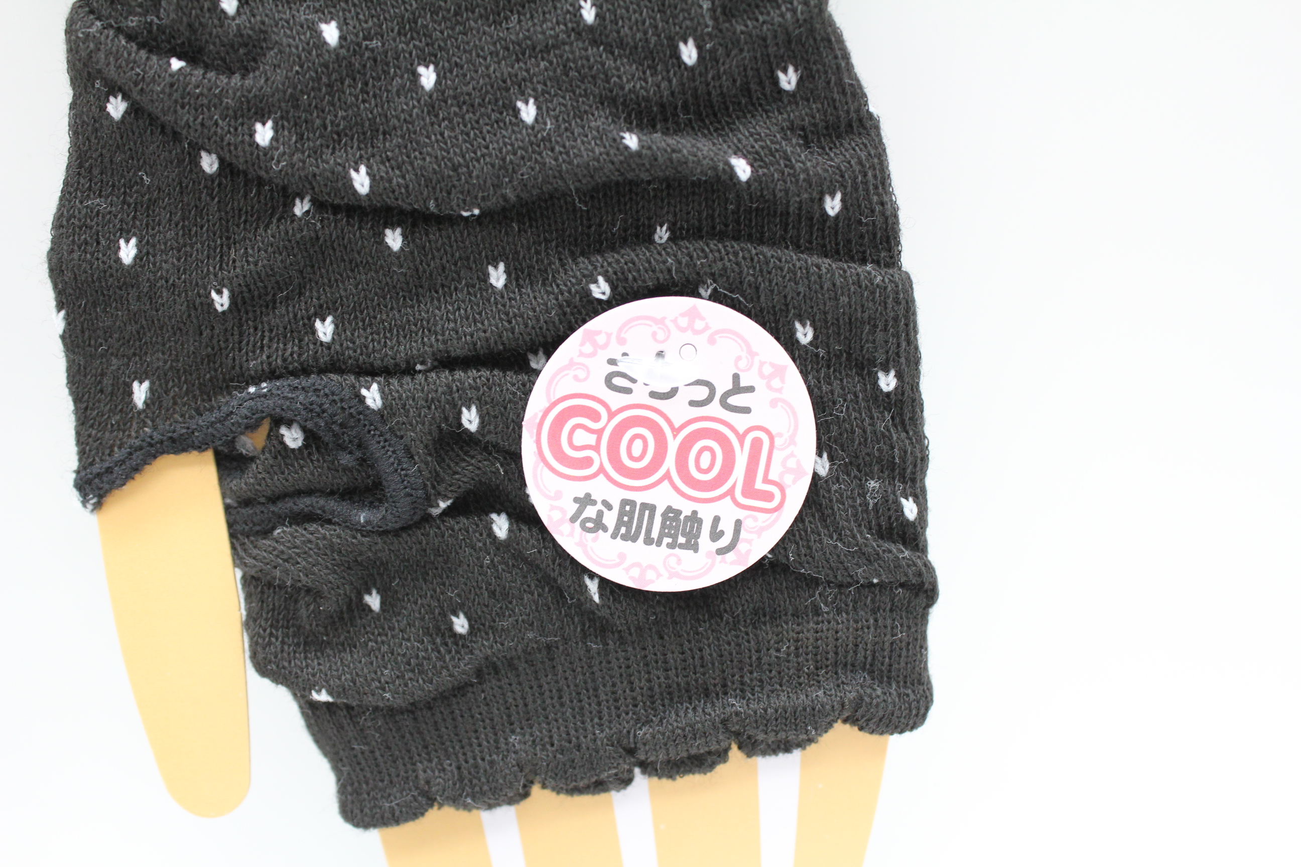 指穴付内側ﾒｯｼｭUVｱｰﾑｶﾊﾞｰ ﾄﾞｯﾄ柄