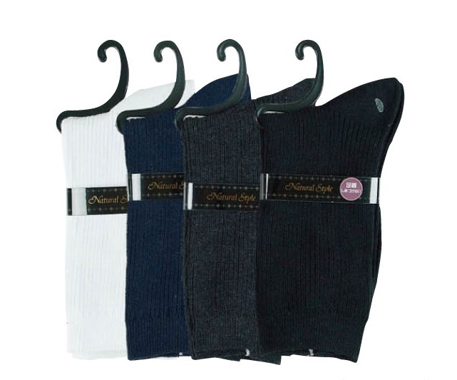 リブ　カジュアルソックス