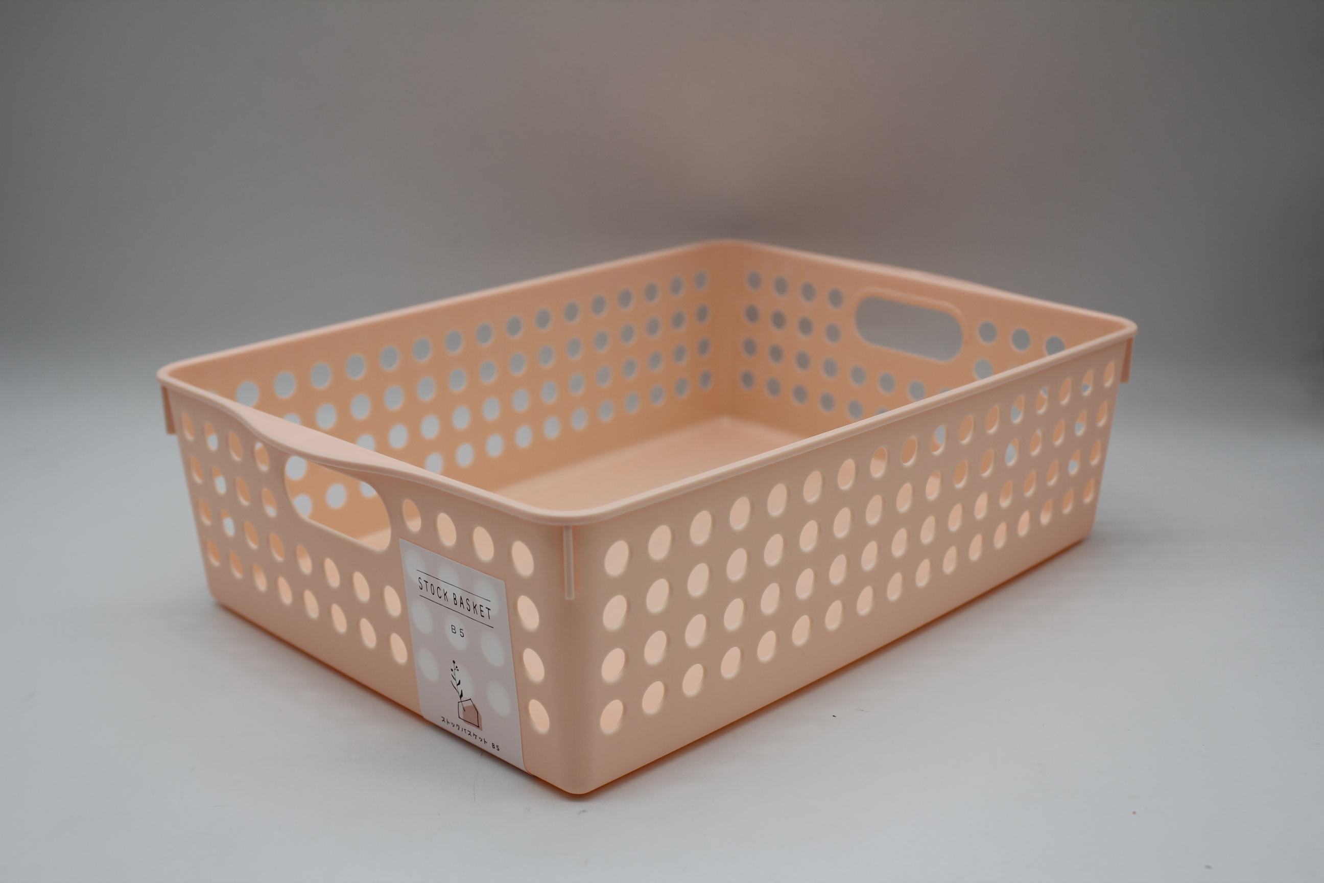 ストックバスケットＢ５ライトピンク