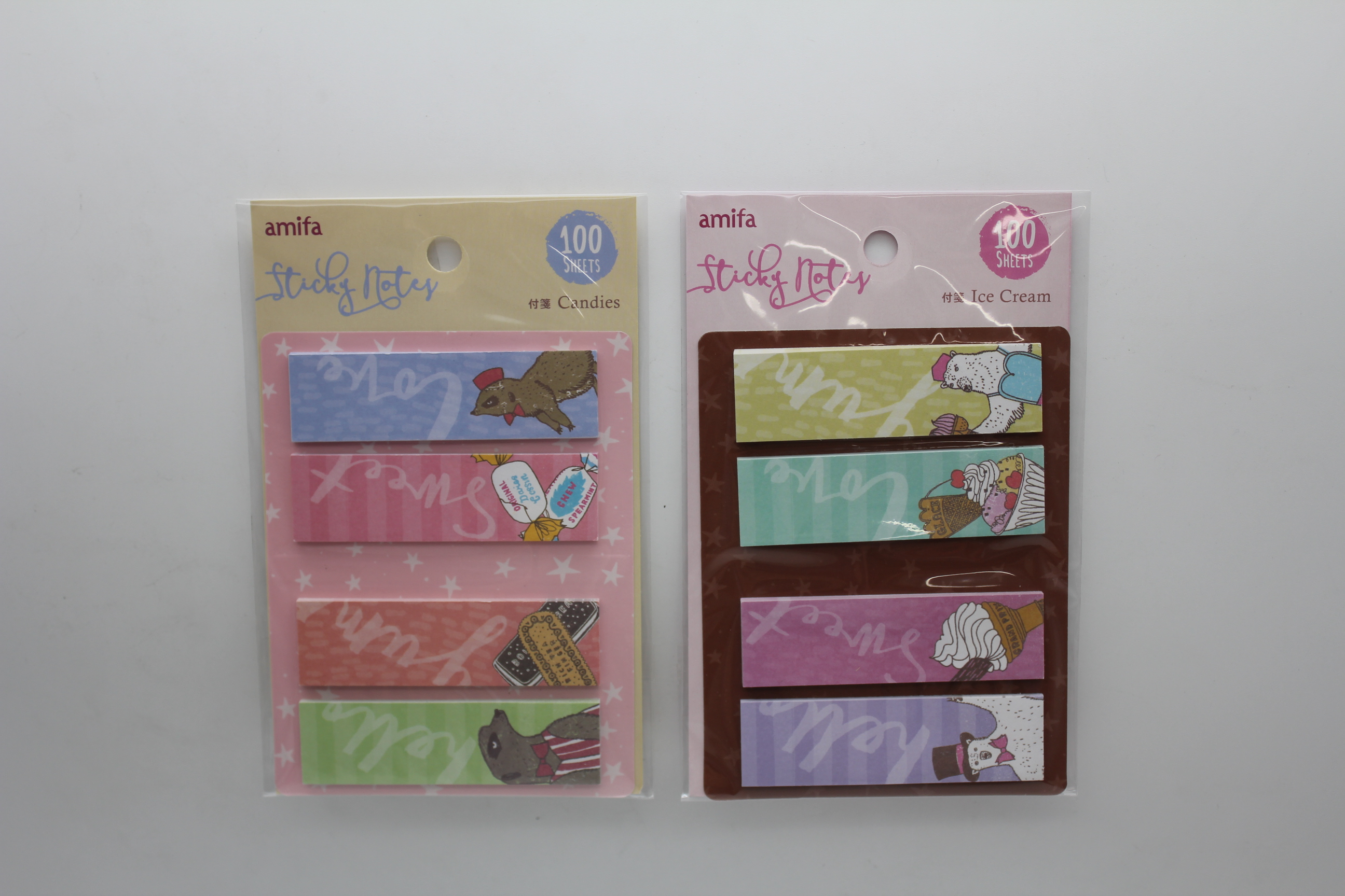 ブック型付箋100P　スイーツショップ