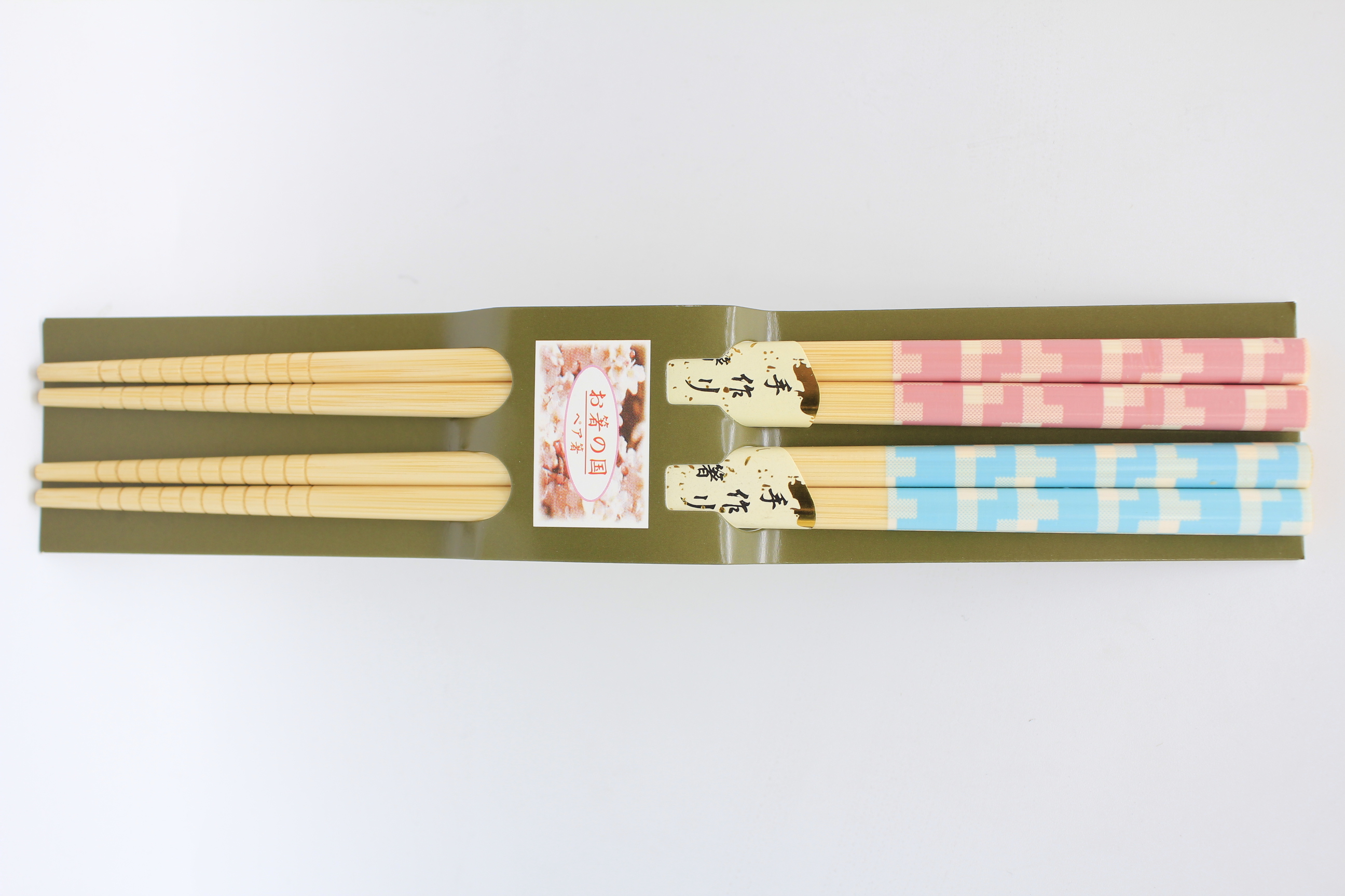 お箸の国ﾍﾟｱ箸2膳　チェック柄