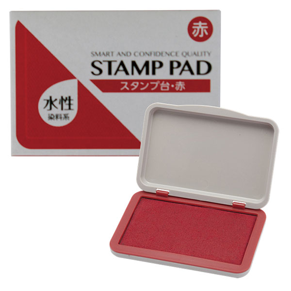 スタンプ台 赤