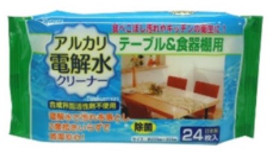 ｱﾙｶﾘ電解水ｸﾘｰﾅｰ ﾃｰﾌﾞﾙ&食器棚用24枚入