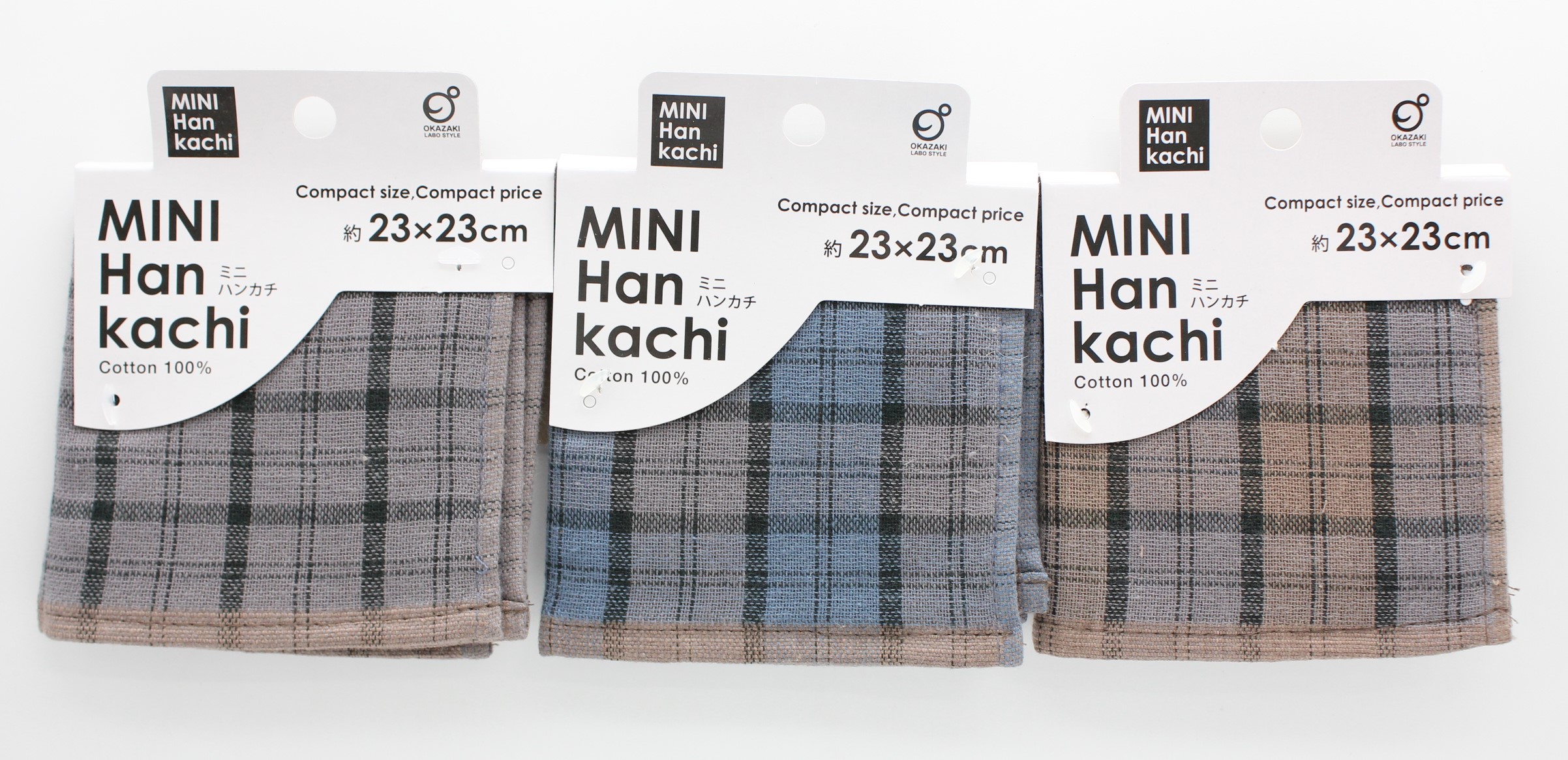 ＭＩＮＩハンカチ　ガーゼチェック柄