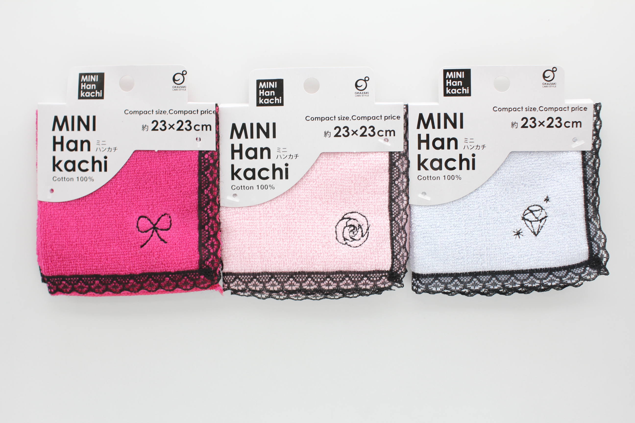 ＭＩＮＩハンカチ　レース柄