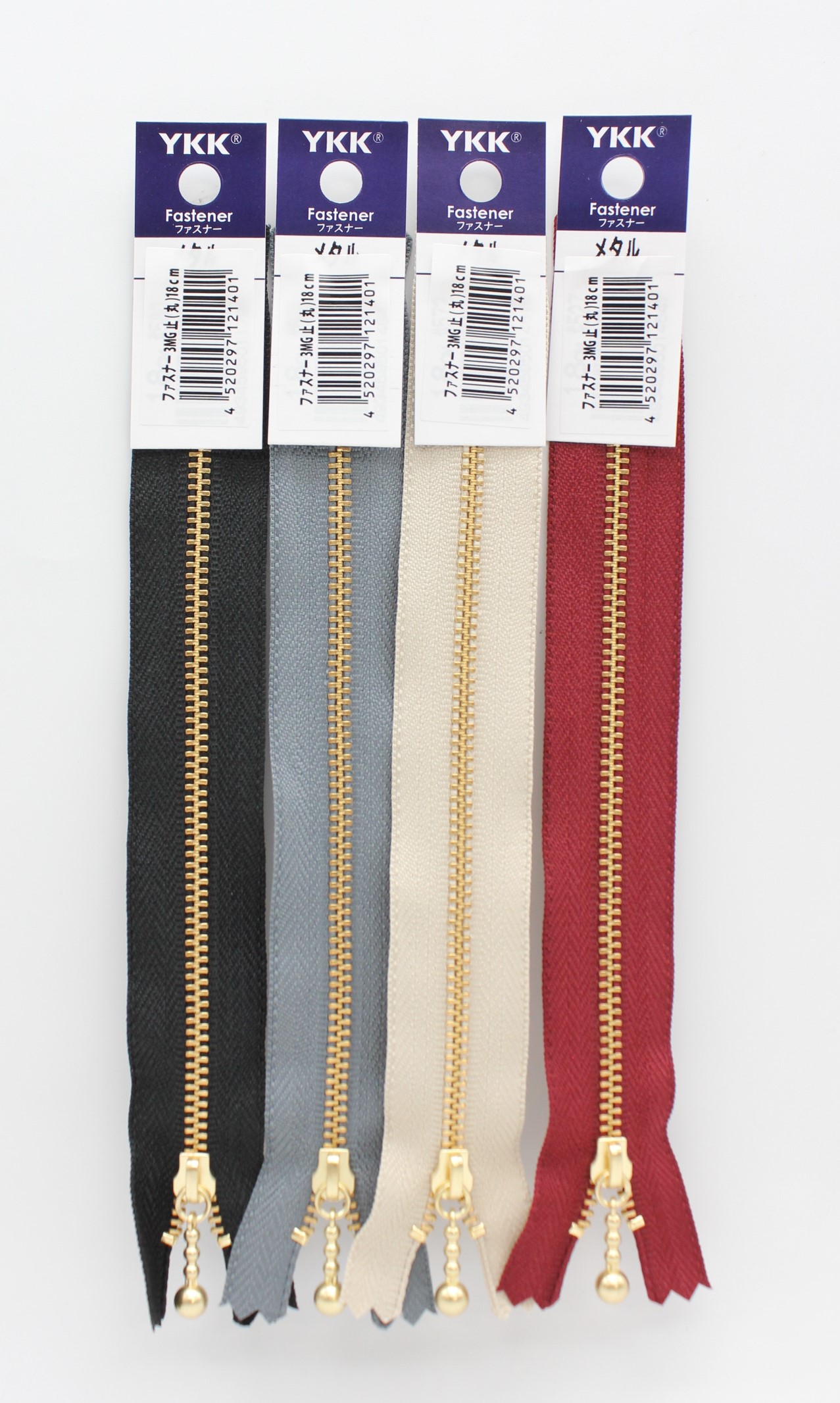 ＹＫＫファスナー(丸)　18cm