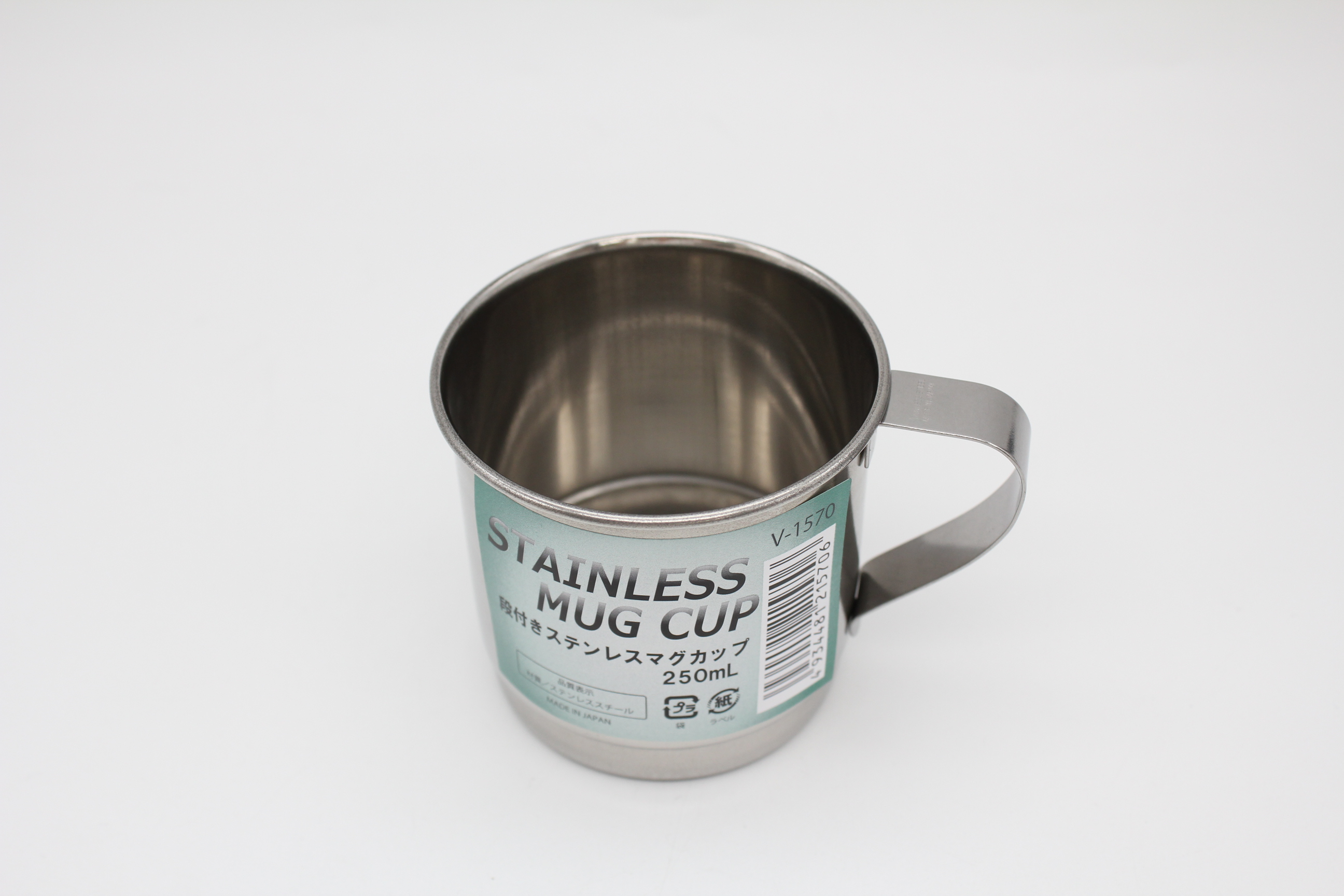 段付きステンレスマグカップ
