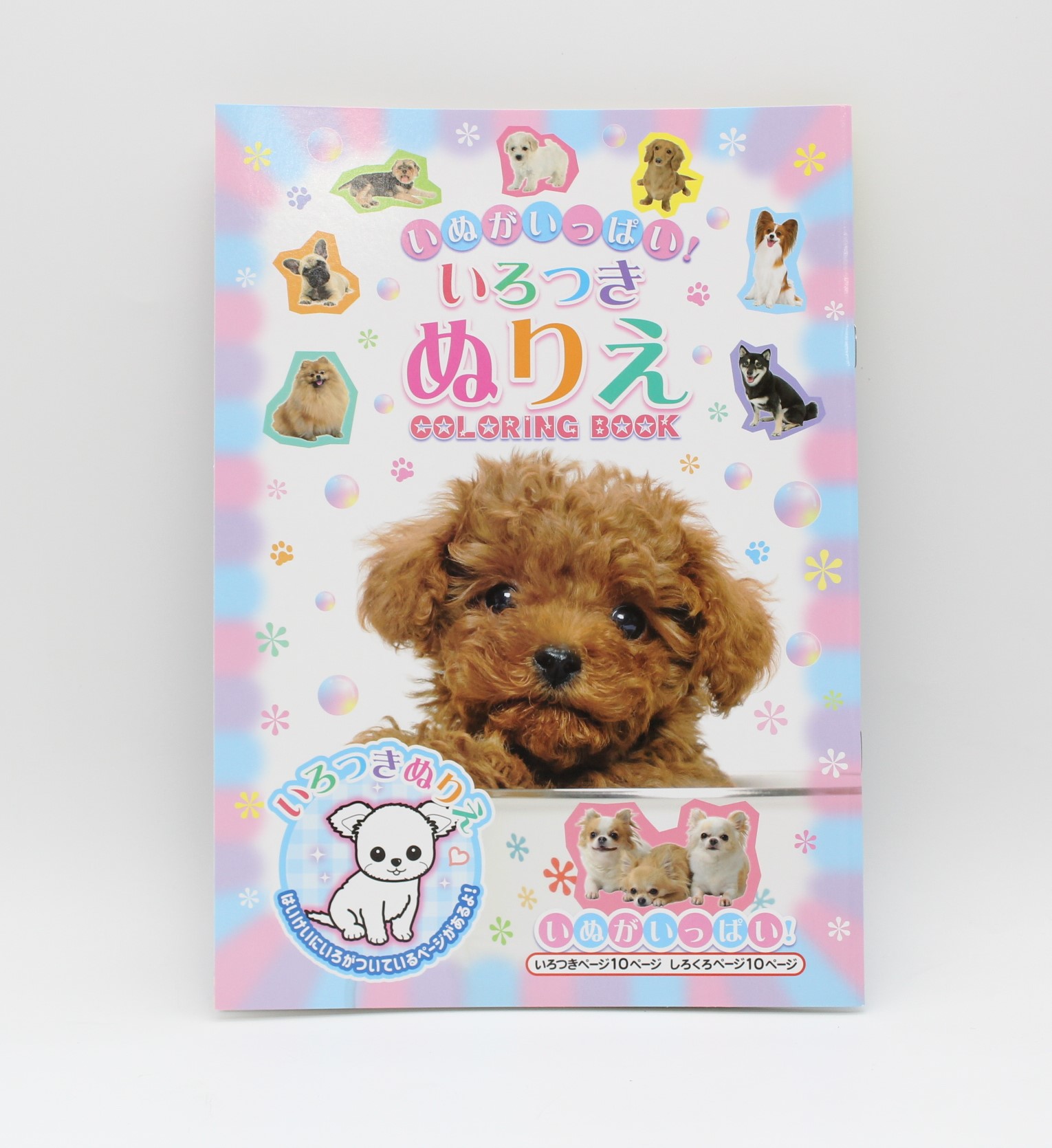 いろつきぬりえ　いぬがいっぱい！