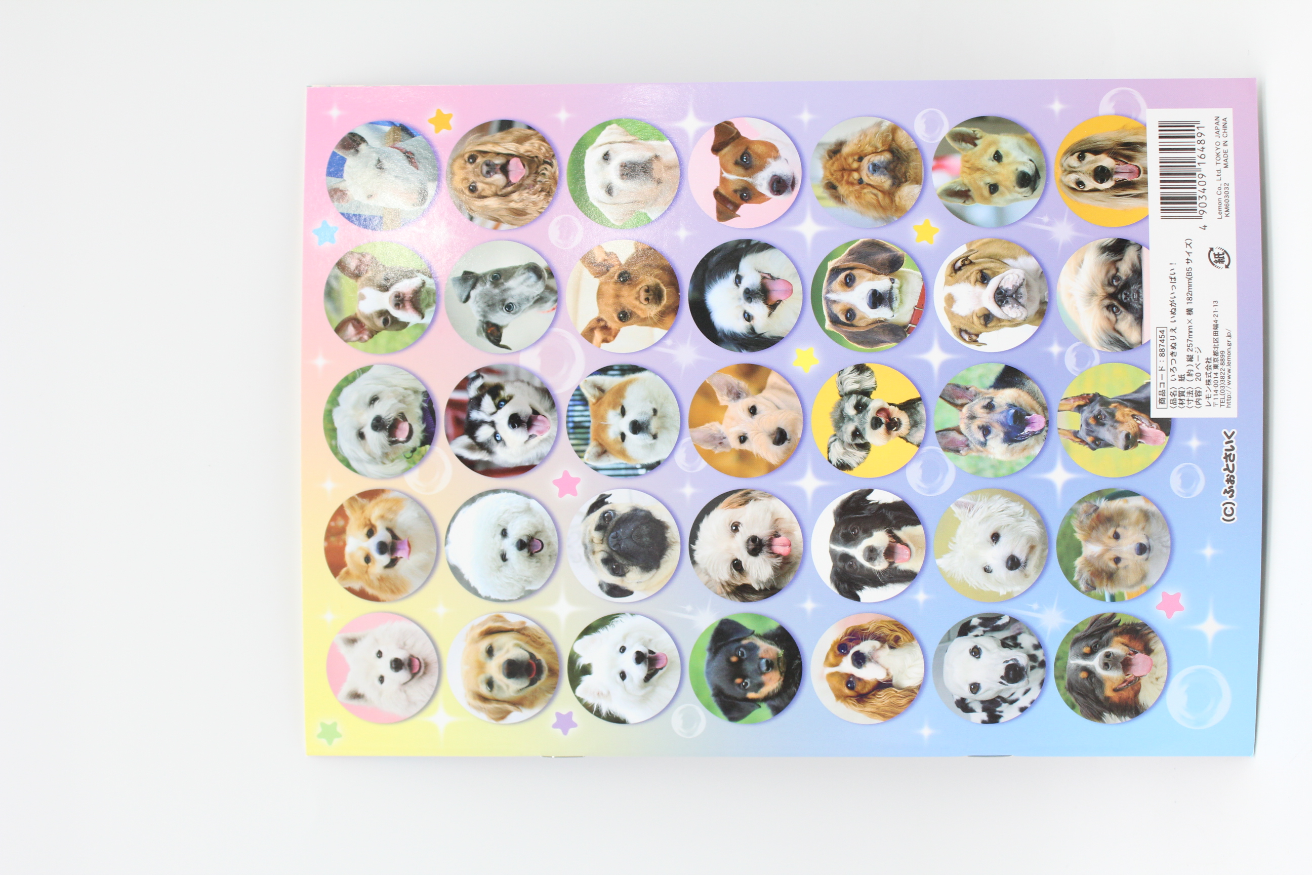 いろつきぬりえ　いぬがいっぱい！