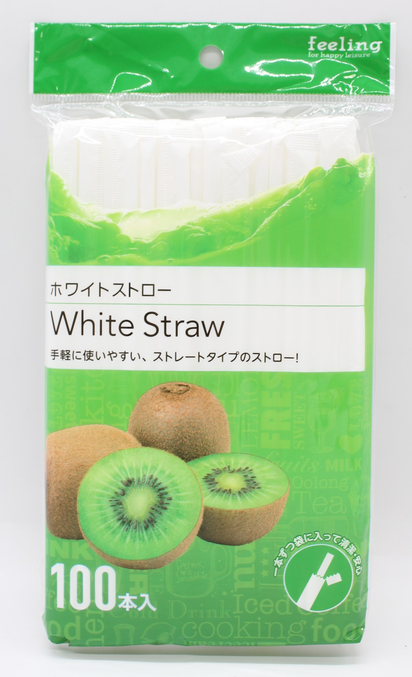 ﾌｨｰﾘﾝｸﾞ　ﾎﾜｲﾄｽﾄﾛｰ　100本入