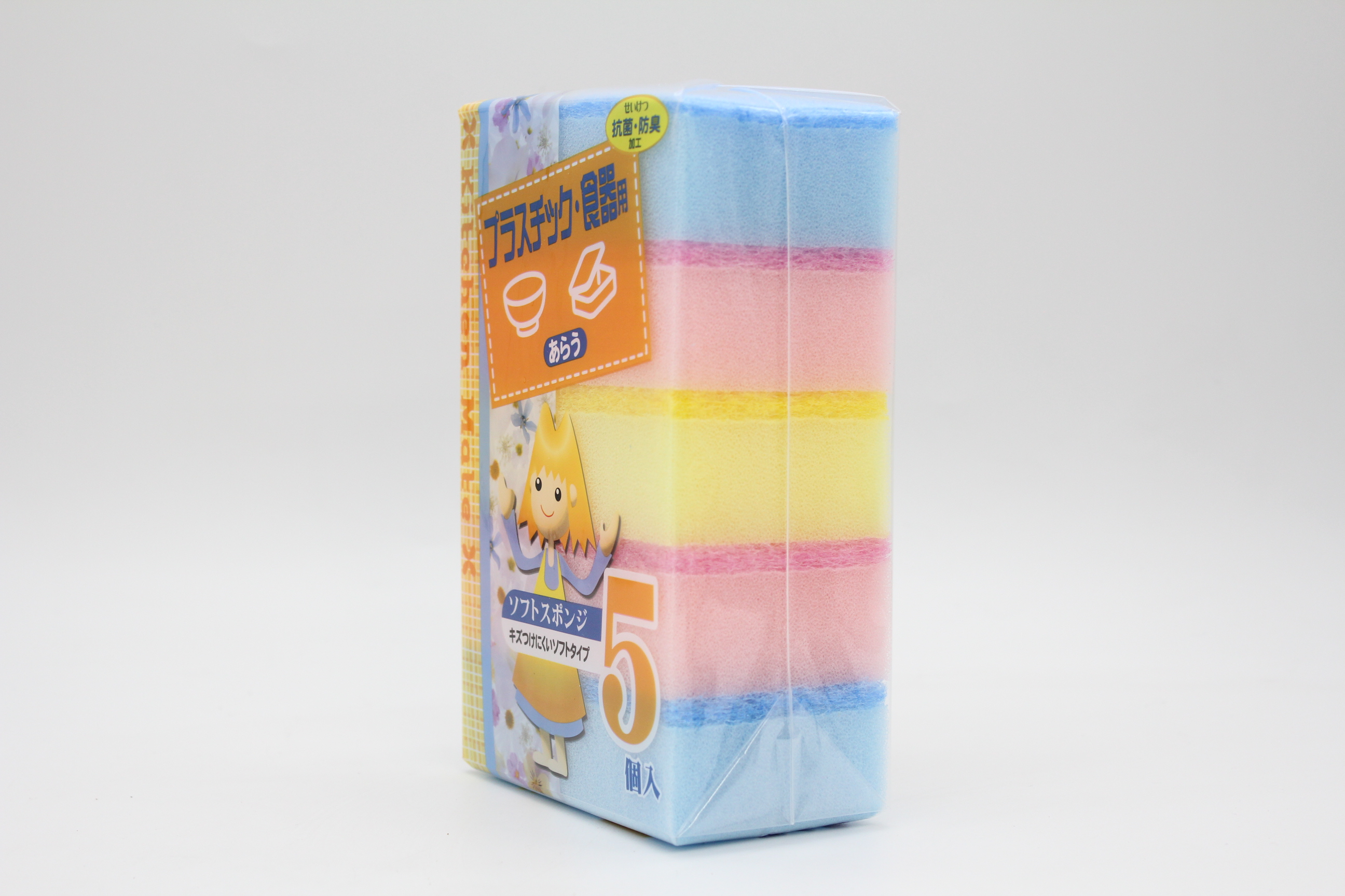 ｷｯﾁﾝﾒｲﾄ　ソフトスポンジ　5個入