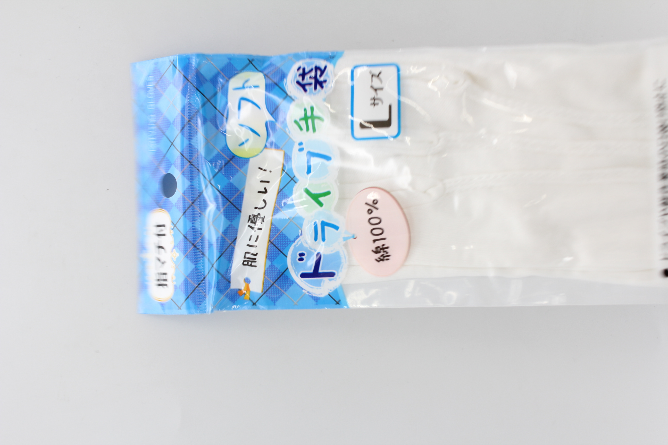 綿100%肌に優しい　ｿﾌﾄﾄﾞﾗｲﾌﾞ手袋Ｌ