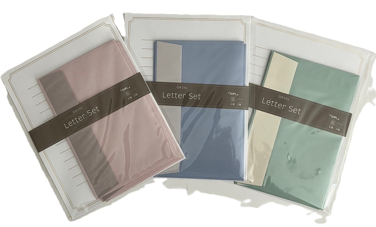 レターセット 箔押し 3セット