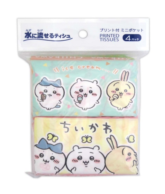 ﾐﾆﾎﾟｹｯﾄﾃｨｯｼｭ ちいかわ4P