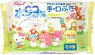 手口ふき80枚 M/X きのこの家