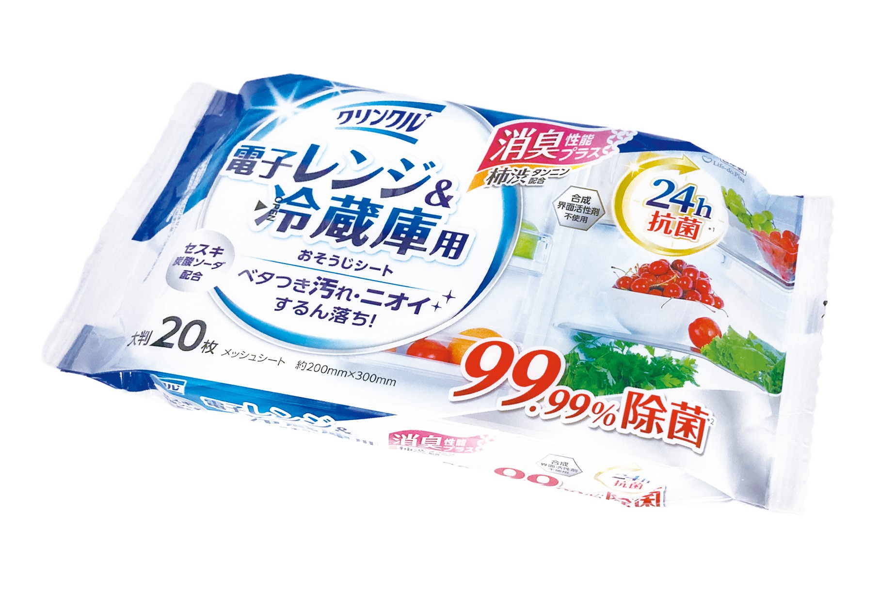 ｸﾘﾝｸﾙ 電子ﾚﾝｼﾞ&冷蔵庫 おそうじｼｰﾄ20枚
