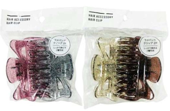 ラメバンスクリップ 2P