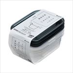 楽ちんパック　角型180ｍｌ　3個組ｸﾘｱBLK