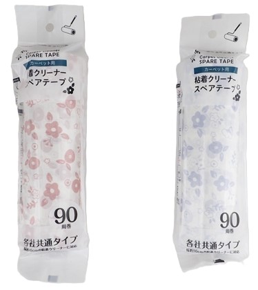 粘着スペアテープ柄印刷 16cm 90周