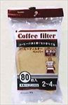 コーヒーフィルター Ｌ(無漂白)80枚
