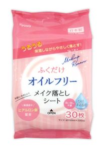 ふくだけﾒｲｸ落としｵｲﾙﾌﾘｰ ﾋｱﾙﾛﾝ酸30枚