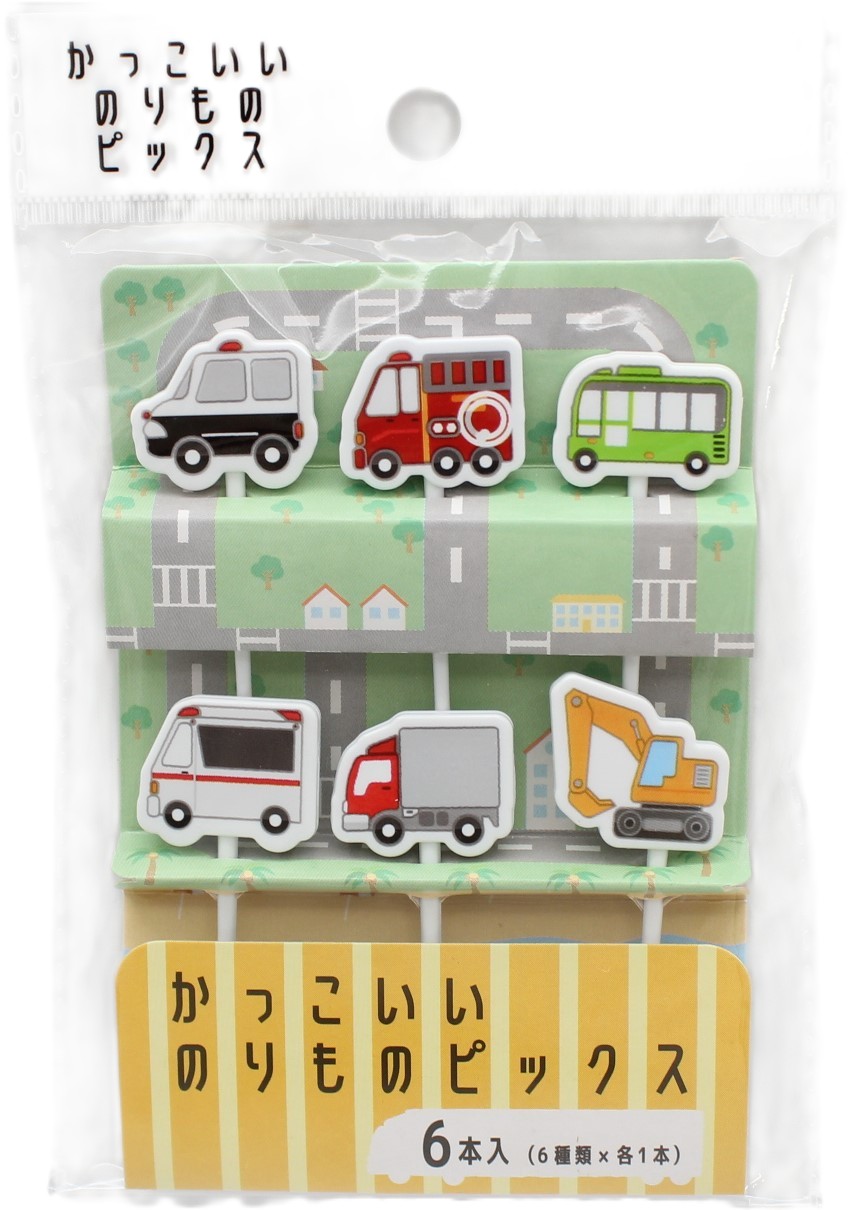 かっこいいのりものピックス 6本