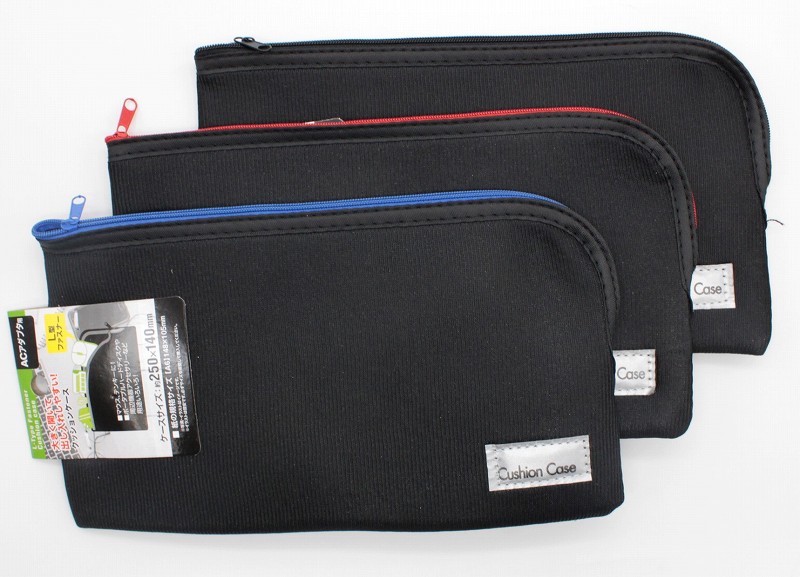 L型ﾌｧｽﾅｰｸｯｼｮﾝｹｰｽ　(ACｱﾀﾞﾌﾟﾀ)25×14cm